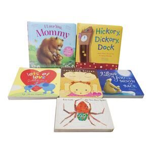 Bundle of Baby / Kids Nursery Rhyme / Love Hardcover Board Books | 6 in Total